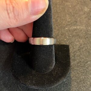 King William Brushed Nickel Ring for Men